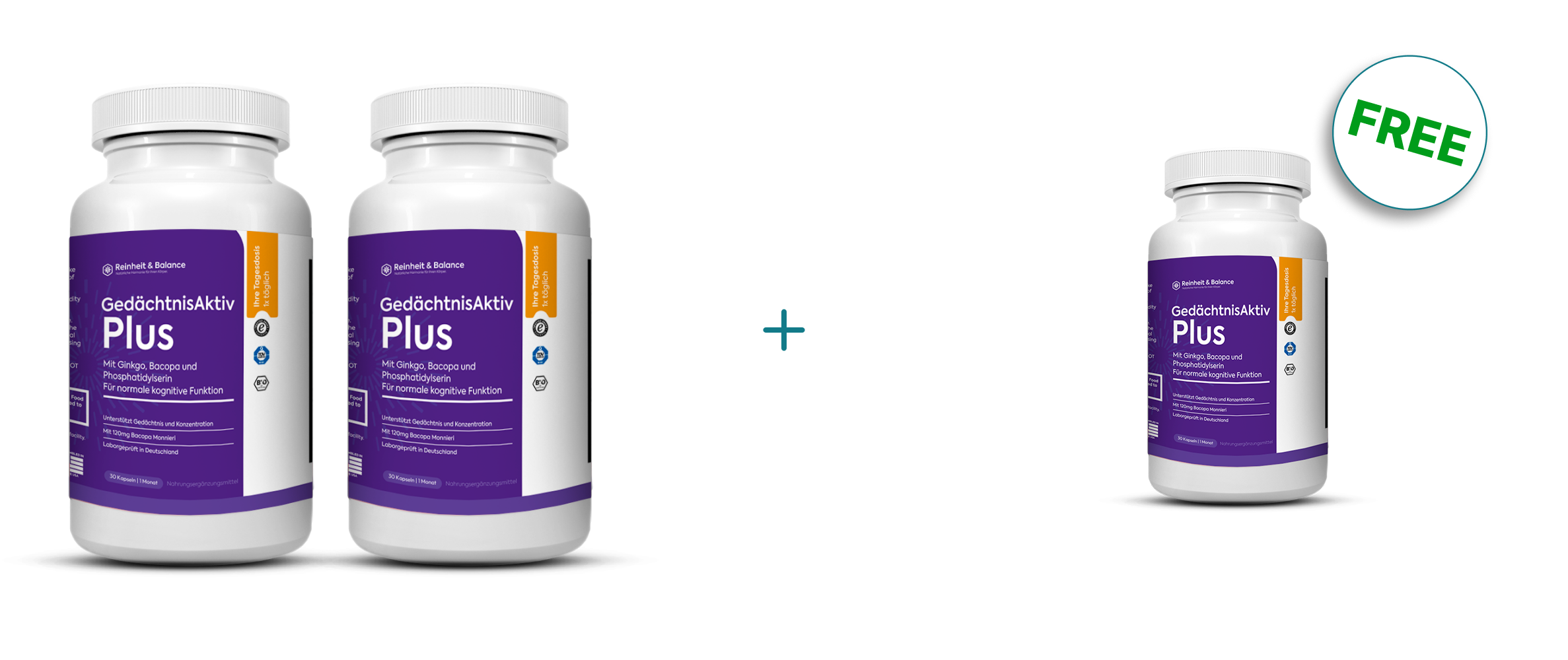 3 Flaschen GedachtnisAktiv Plus