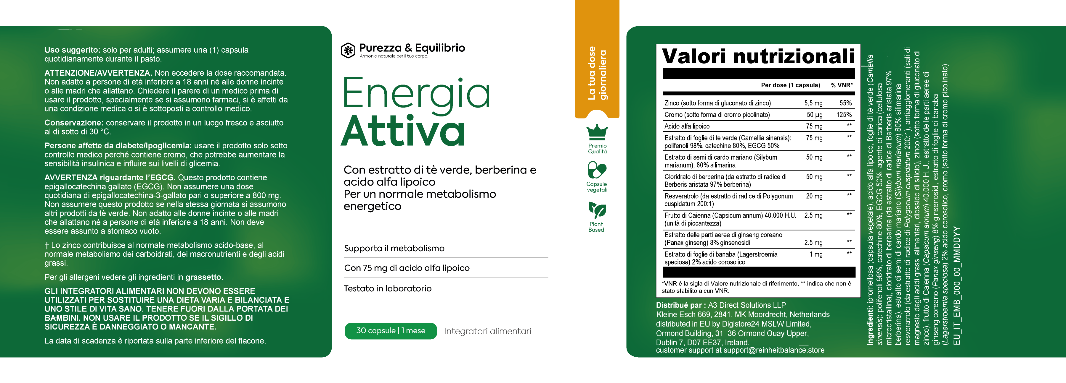 Etichetta di Energia Attiva