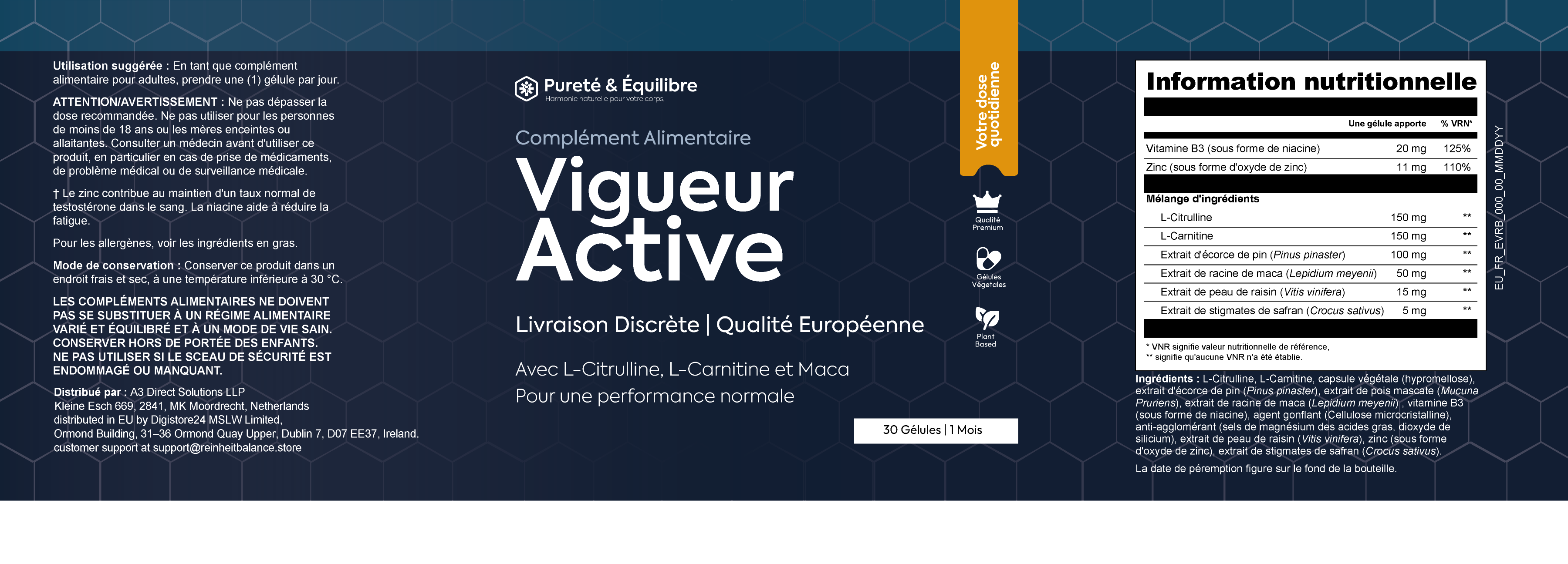 Étiquette de Vigueur Active